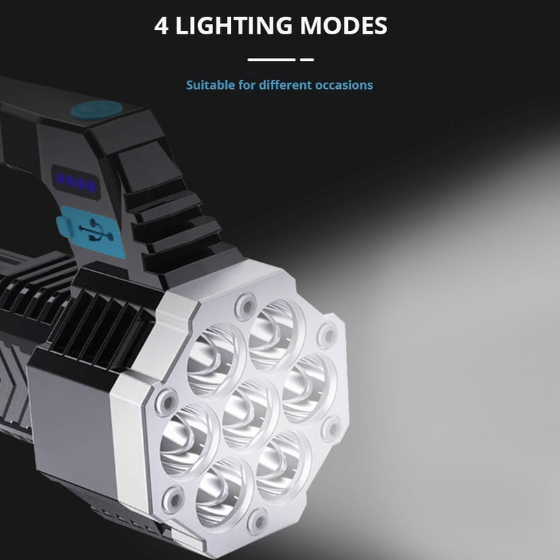 MOONFIRE - High Power LED lommelykt 7 LED