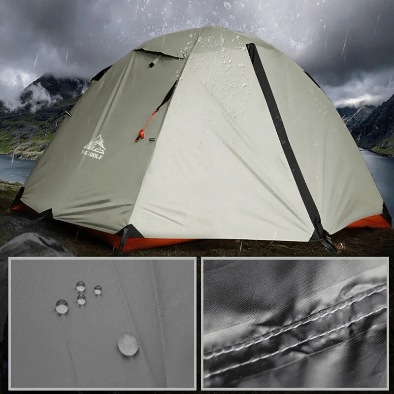 RAINSHELTER - Dobbeltlags campingtelt PU 3000mm 2-3 ppl