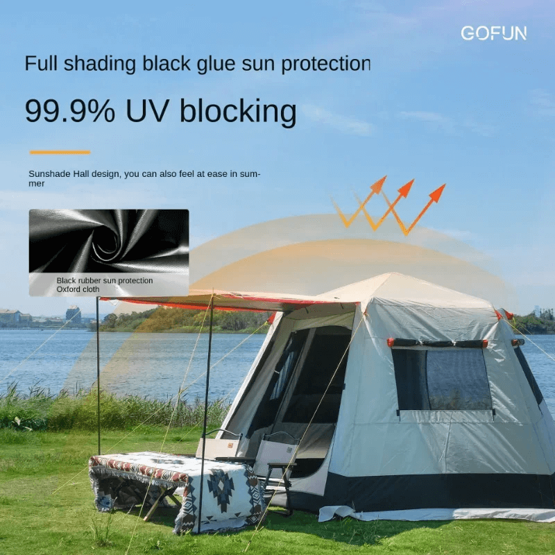 CANOPYGLIDE - Utendørs Campingtelt PU 2000mm 4-6 ppl