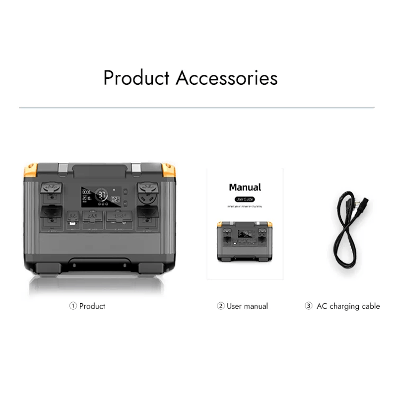 VOLTREE - 3000W Bærbar Solcellegenerator