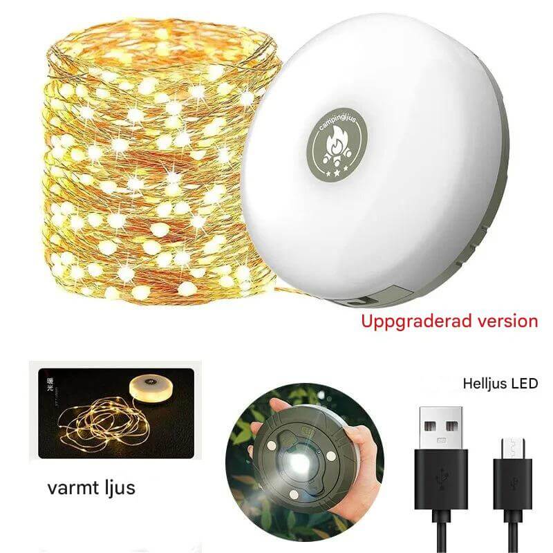 Nordlyx – Rechargeable 4-in-1 LED Light with Light Loop | Versatile Lighting for Camping and Garden